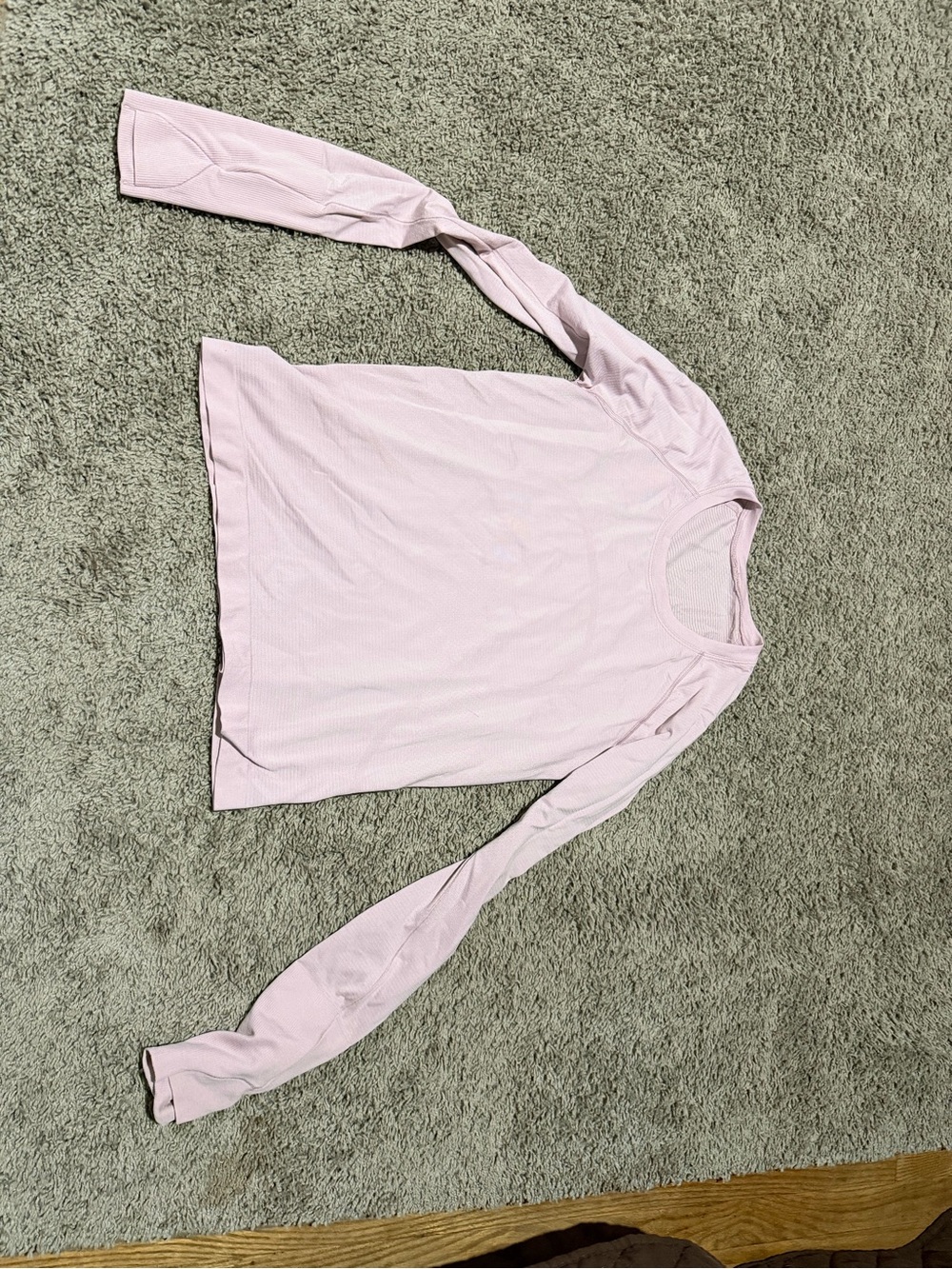 lululemon athletica Light Pink Long-Sleeve Crew Top